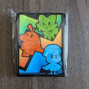 Pokemon Paldea Evoled Card Sleeves  Sprigatito Fueccoco Quaxly and New + Sealed!